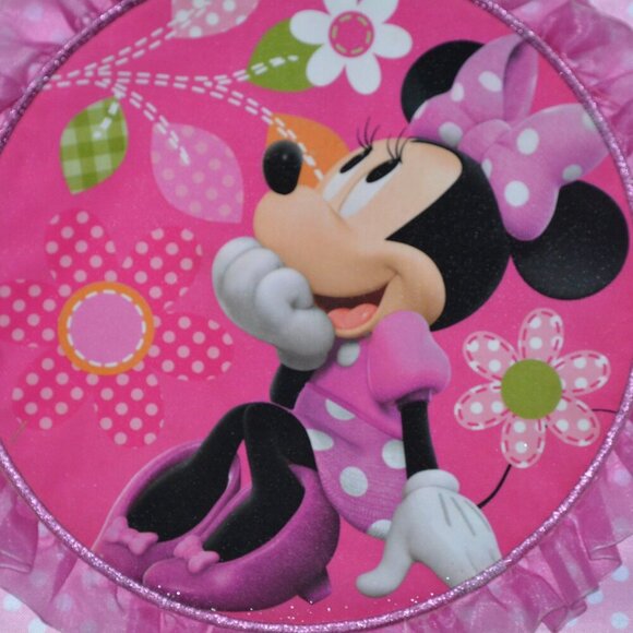 VTG Minnie Disney Store Mouse Rolling Faux Leather Suitcase Luggage - Picture 2 of 16